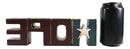 Pack of 3 USA Patriotic Flag 'Free Hope Love' Word Art Desktop Sign Plaques