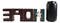 Pack of 3 USA Patriotic Flag 'Free Hope Love' Word Art Desktop Sign Plaques