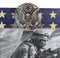 Patriotic American US Flag Army Rifle Helmet Soldier Memorial 5x7 Picture Frame
