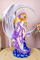 Ebros Large Celestial Crescent Moon Dreamer Fairy Statue 12"H Nene Thomas Figurine