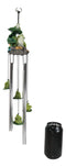 Ebros Pond Green Frog Family On Lily Pads Resonant Relaxing Wind Chime Patio