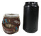 Pack Of 2 Western Turquoise Belt Buckle On Faux Wood Trunk Votive Candle Holders