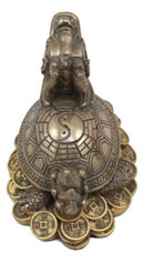 Feng Shui Celestial Black Dragon Turtle Statue Charm For Protection and Wealth