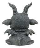 Ebros Gothic Horned Bulldog Gargoyle Agamon Figurine Small Fantasy Decor