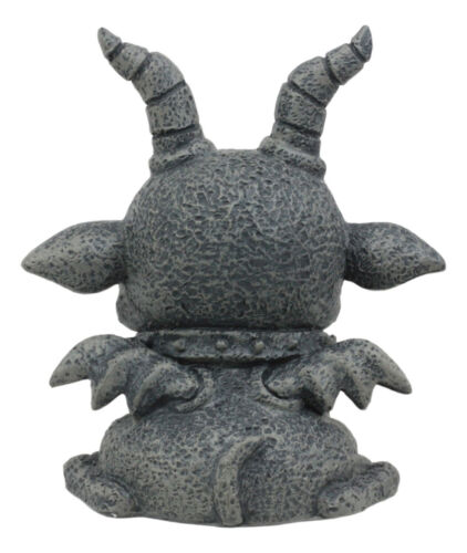 Ebros Gothic Horned Bulldog Gargoyle Agamon Figurine Small Fantasy Decor