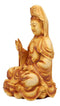 Ebros The Water and Moon Goddess Abhaya Mudra Kuan Yin Bodhisattva Statue 9" Tall Guan Yin Immortal Deity of Protection Reassurance and Blessing Museum Decorative Altar Figurine