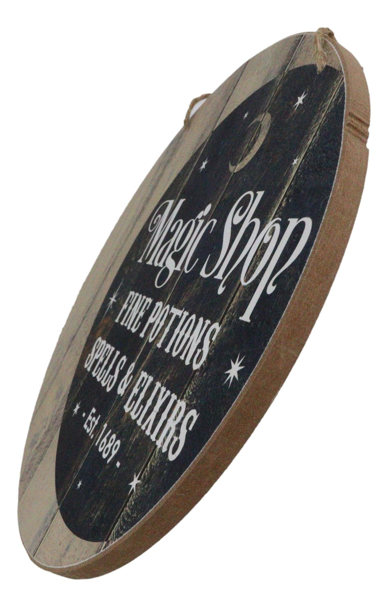 Wicca Witch Magic Shop Fine Potions Spells & Elixirs MDF Wood Wall Sign Plaque