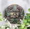 Ebros Bronzed Four Seasons Tropics Summer Celtic Greenman Pan Wall Decor Sunflower