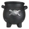 Black Triple Moon Cauldron Terracotta Succulent Plant Planter Pot Or Pen Holder