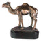 Desert Explorer Single Hump Brown Camel Electroplated Resin Figurine With Base