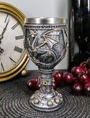 Steampunk Robotic Cyborg Dragon Eternal Voyage 5oz Wine Drink Goblet Chalice