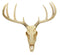 Ebros Rustic Hunter Rack Deer Skull Antler Wall Plaque Decor 10 Point Buck Figurine