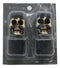 Ebros Gift Set of 2 Bandito Skeleton Skull Gangster Mustache Wine Stopper 3"H