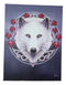Guardian Of The Fall Autumn Season Snow White Wolf Wood Framed Canvas Wall Decor