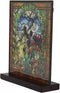Ebros Louis Comfort Tiffany Four Seasons Collection Spring Stained Glass Art With Base Decor