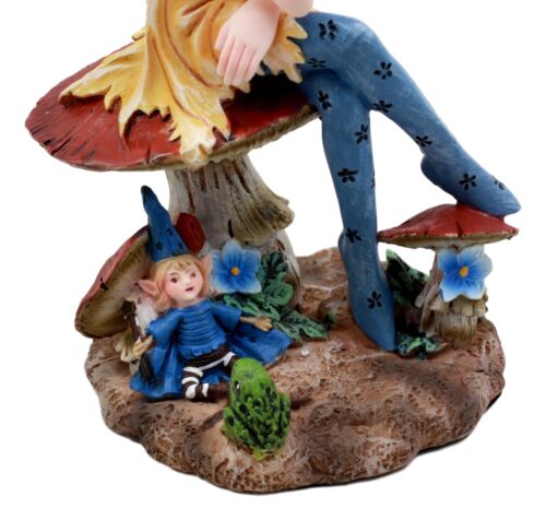 Amy Brown Toadstool Mushroom Fairy Figurine Fae Magic Statue Fantasy Collectible