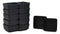 Ebros Black Melamine Traditional Design Condiments Ketchup BBQ Soy Sauce Dipping Bowl or Dish With Divider 2 Compartments Set of 6 Housewarming Gifts For Sushi Asian Dining Restaurant Supply