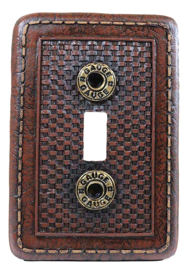 Pack of 2 Western 12 Gauge Shotgun Shells Single Toggle Switch Wall Plate Covers