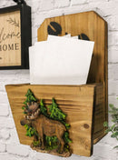 Ebros Western Moose By Pine Trees Forest And Trail Wall Planter Or Mail Holder