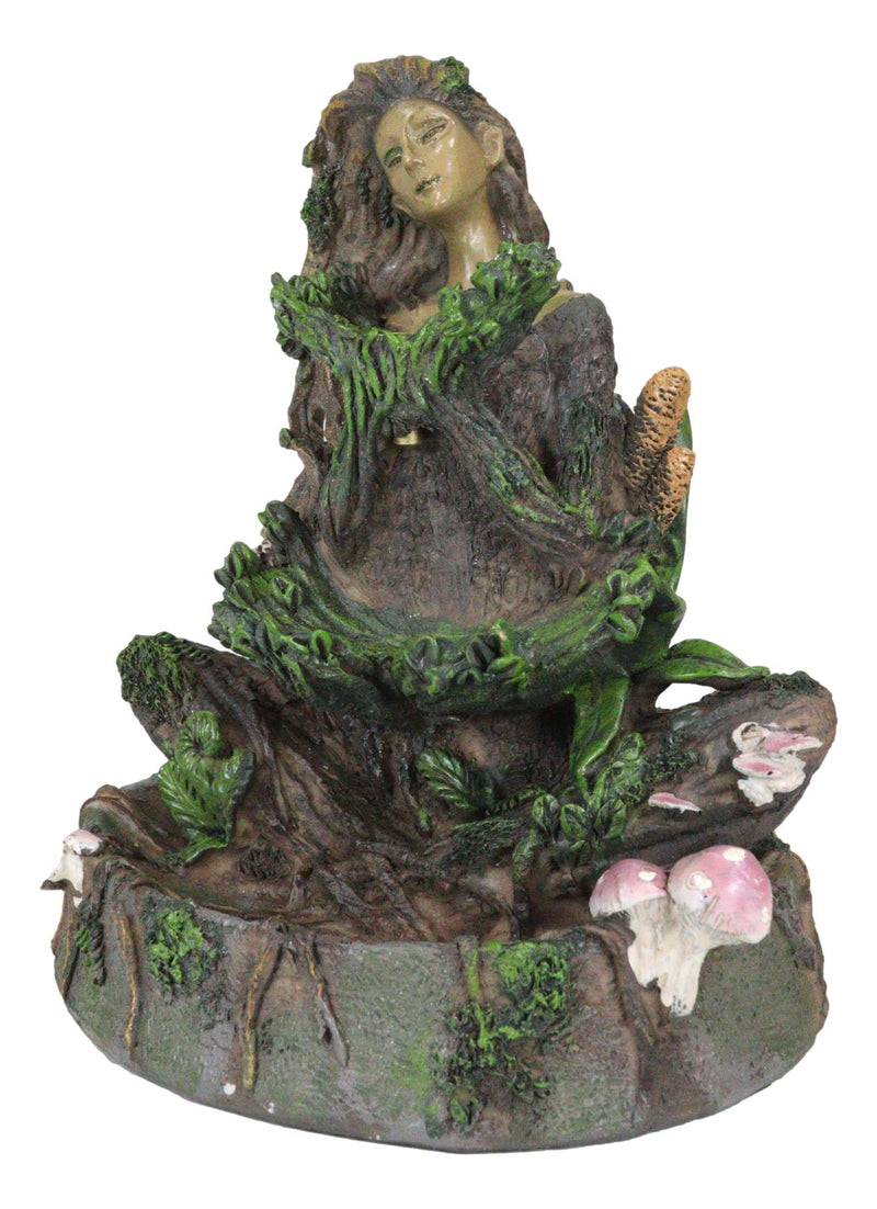 Tree Woman Gaia Dryad Ent Native Earth Goddess Backflow Incense Cone Burner