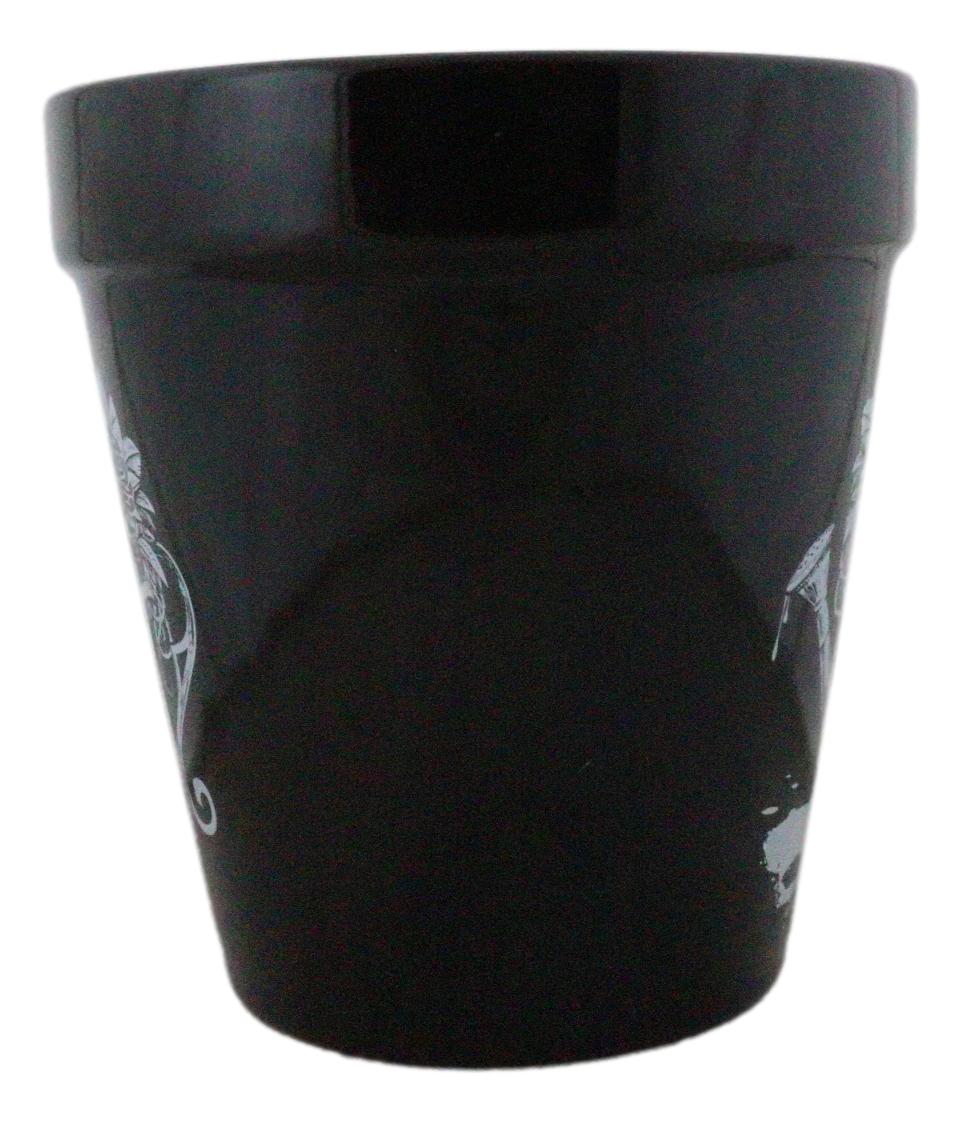 Wet Your Plants Skull Floral Watering Can Wicca Witch Flower Herbs Planter Pot