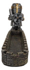 Medieval Knight of The Cross Templar Crusader On Castle Incense Burner Figurine