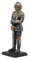 Ebros Gift Medieval Spanish Knight Dollhouse Miniature Figurine 4" H Suit of Armor Long Swordsman Sculpture Decor