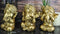 Ebros Set of 3 See Hear Speak No Evil Ganesha with Turban Figurines 4" Tall