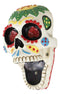 Day of The Dead White Sunflower Sugar Skull Wall Bottle Opener Home Kitchen
