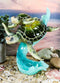 Ebros Large Marine Giant Sea Turtle With Hatchling Baby Riding Current Figurine