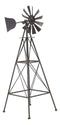 Ebros 25.25" Tall Large Rustic Country Farm Agricultural Windmill Outpost Galvanized Metal Handcrafted Sculpture Western Home Accent Table or Floor Vintage Finish Decor Made To Scale - Ebros Gift