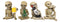 Ebros Addicted to The Bones Drinking Puffing Smoking Vices Skeletons Figurine Set of 4