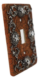 Set of 2 Western Stars With Lace Scroll Art Wall Single Toggle Switch Plates