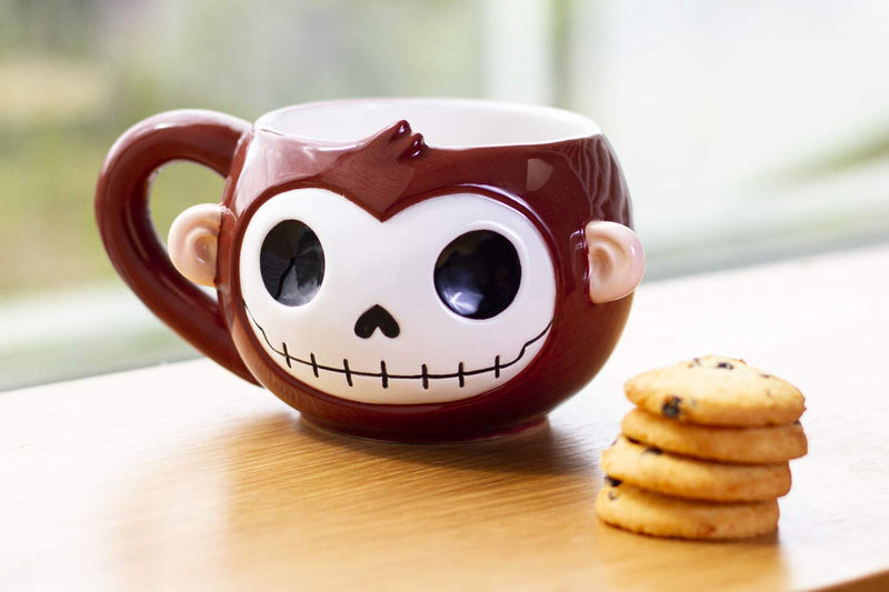 Ebros Gift Furrybones Coffee Mug Beverage Cups 14 fl oz Mugs (Munky Mug)