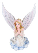 Ebros Inspirational Praying Angel of Hope On Heavenly Clouds Figurine Prayer