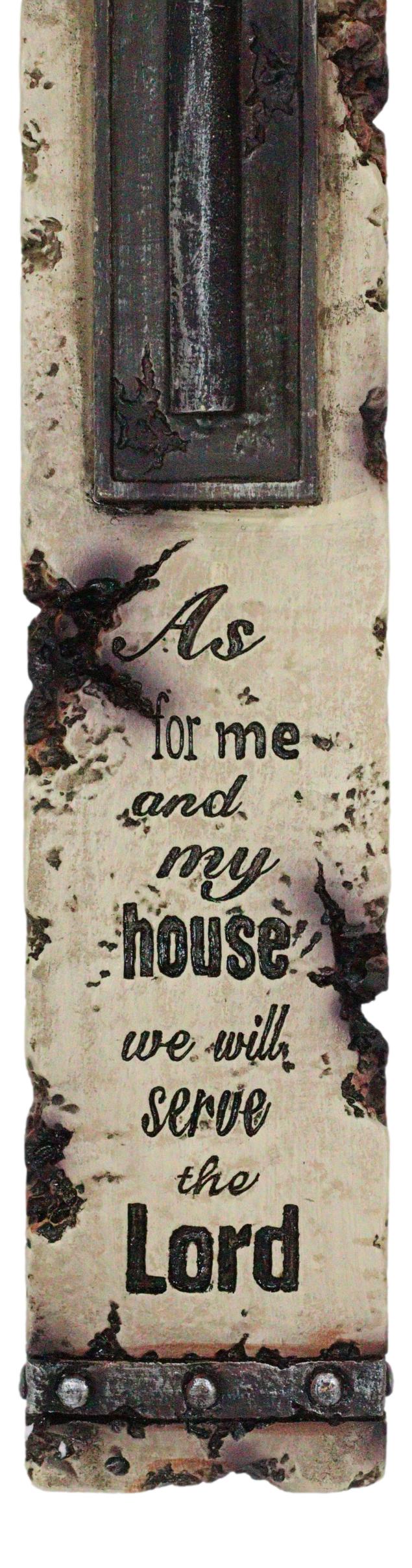 Rustic Western Christian Love Hope Peace Amazing Grace Bible Verse Wall Cross - Ebros Gift