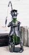 Ebros Camper Fishing Fisherman Catching Fish Hand Made Metal Wine Bottle Holder