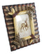 Rustic Western Galvanized Metal Buckhorn Stag Deer Antlers 4"X6" Photo Frame