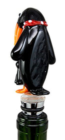 Polar Antarctica Emperor Penguin & Chick Wine Bottle Topper Stopper Cork Barware