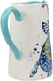 Ebros Blue & White Sea Turtle Ceramic Dinnerware (Hot/Cold Drink Jug Pitcher, 1)