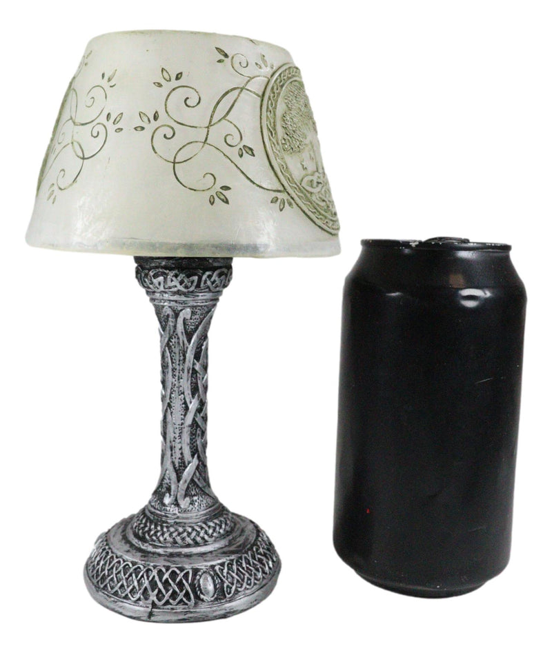 Ebros Celtic Sacred Tree Of Life Mini LED Night Light Figurine 7"H Table Courtesy Lamp