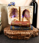Ebros Fantasy Book Of Spells LED Display Stand W/ 12 Miniature Dragon Figurines