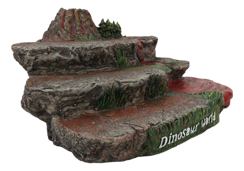 Lost World Prehistoric Volcanic Mountain Steps Display Figurine For Miniatures