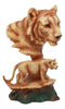 Ebros Bengal Tiger Bust Statue 9.25"H Faux Wood Resin Tiger Family Wildlife Figurine