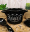 Wicca Bat Cauldron Broth With Pentagram Fine Bone China Bowl With Spoon And Lid