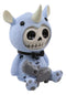 Furry Bones Safari African Rhino Skeleton Figurine 3"H Rhinoceros Furrybones