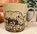 Safari Grasslands Black Rhinoceros Drinking Beverage Ceramic Mug 16oz