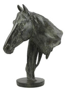 Ebros Terracotta Horse Bust Sculpture 12.25" Tall Faux Granite Resin Decor Stallion Horse Head Statue
