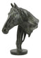 Ebros Terracotta Horse Bust Sculpture 12.25" Tall Faux Granite Resin Decor Stallion Horse Head Statue
