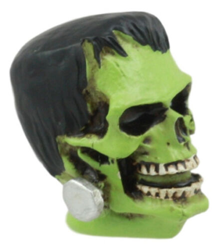 Dr Victor Frankenstein Skull Figurine 2"H Miniature Frankenskull Gothic Skeleton